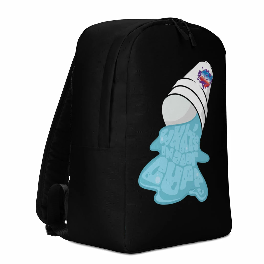 Exotic Pop What's In Your Cup? Black Backpack Exotic Pop Merch