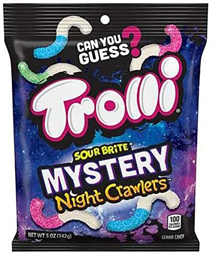 Exotic Pop Trolli Sour Bright Mystery Night Crawlers Exotic Snax