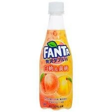 Exotic Pop Coca Cola Fanta Luxury White & Yellow Peach Japan