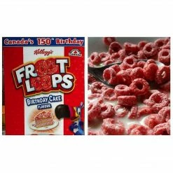 Exotic Pop Froot Loops Birthday Cake (Canadian) Exotic Snax