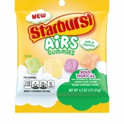 Exotic Pop Starburst Sour Tropical Air Gummies Exotic Snax