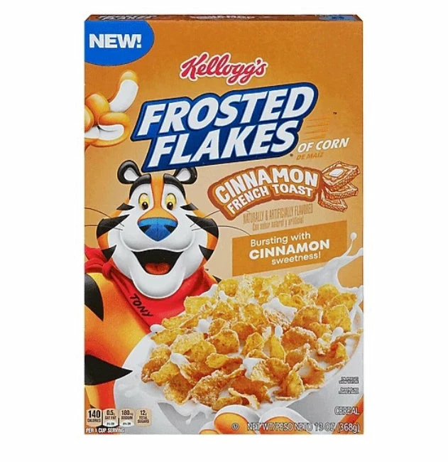Exotic Pop Frosted Flakes Cinnamon French Toast Cereal Exotic Snax