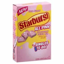 Exotic Pop Starburst All Pink Strawberry Drink Mix