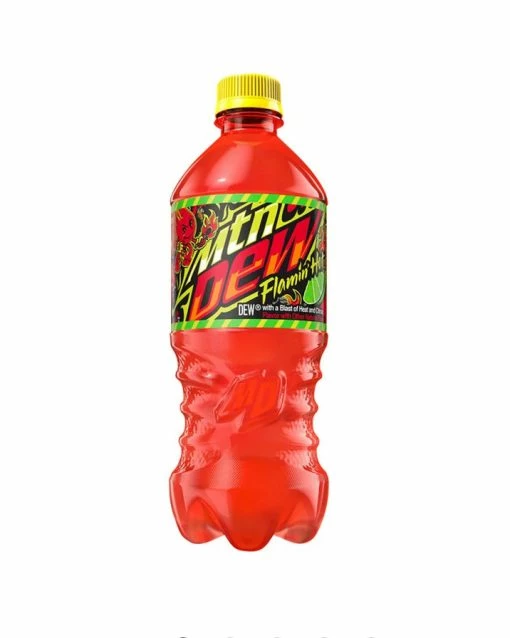 Exotic Pop Mountain Dew Flamin Hot Soda