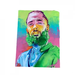 Exotic Pop Nipsey Hussle Canvas Painting By: Color Splvsh
