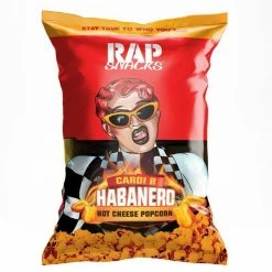Exotic Pop Rap Snacks Cardi B Habanero Hot Cheese Popcorn