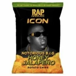 Exotic Pop Rap Snacks Icon Notorious BIG Honey Jalapeño Potato Chips Exotic Snax