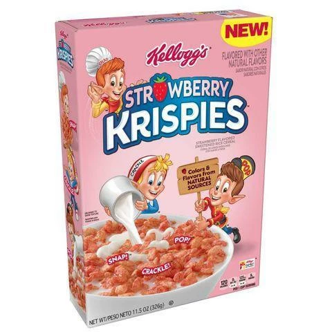 Exotic Pop Strawberry Rice Krispies Cereal